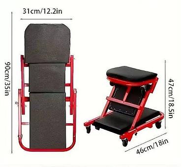 Alati za automobile: Pretvarač/ležaljka za automehaničare na točkićima 2‑u‑1 - — 4