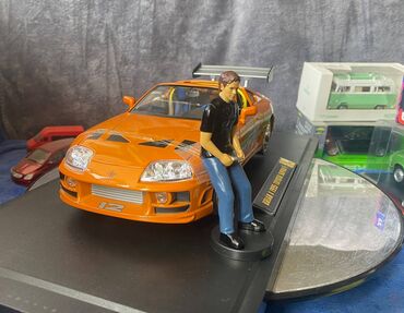 Avtomobil modelləri: Коллекционная модель Toyota Supra A80 Orange 1995 Jada Toys Art — 9