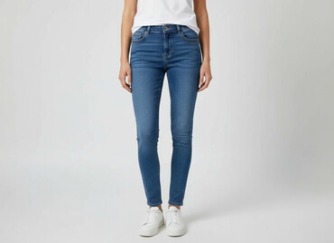 dżinsy z dziurami sinsay: Denim, Jeansy damskie, rozmiar XS