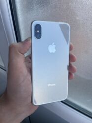 iphone qutu: IPhone X, 64 ГБ, White Titanium, Гарантия, Битый, Беспроводная зарядка