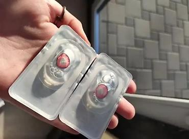 Косметика: Цветные контактные линзы для глаз - Модели и оттенки: - GEM-PURPLE — 10