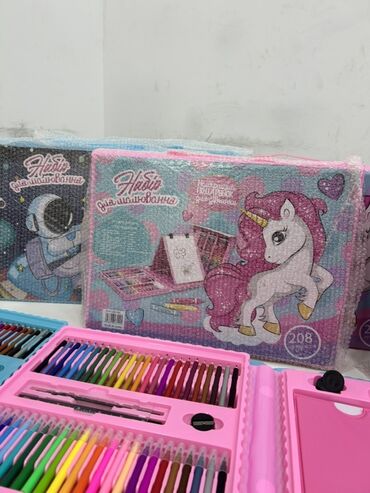 Masaüstü dəstlər: Uşaq üçün rəsm və yaradıcılıq dəsti – 208 hissə - Şirin unicorn — 2