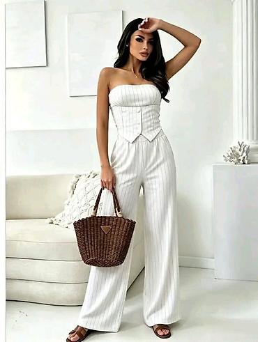 massimo dutti baletanke: Komplet dvodelni korset top i široke pantalone. - Model strapless — 3