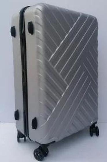 Putni koferi i torbe: Tvrdi kofer za putovanje – srebrni - Materijal: izdržljiva — 23