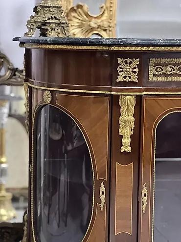 100cm: Stilska komoda sa mermerom i prelepim ukrasima 🪑 Komoda u odličnom — 4