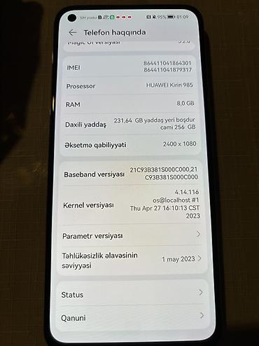 poco m3 pro 5g: Honor 30, 256 GB, Düyməli, Sensor, Barmaq izi — 8