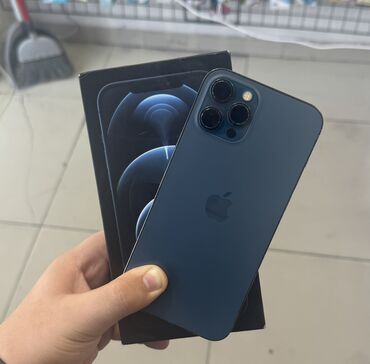 world telecom iphone 12 pro: IPhone 12 Pro Max, 256 ГБ, Pacific Blue, Беспроводная зарядка, Face ID, С документами