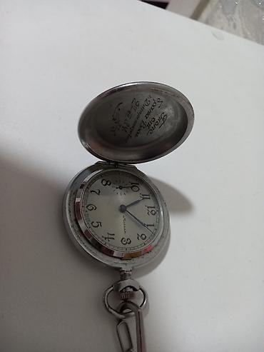 saatlar type 0: Mexanik cib saatı – qapaqlı, zəncirli - Korpus: gümüşü tonlarda — 2