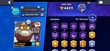 İncəsənət və kolleksiyalar: Brawl Stars hesabı – yüksək inkişaflı və tam kolleksiya Hesabda 1dəfə — 3