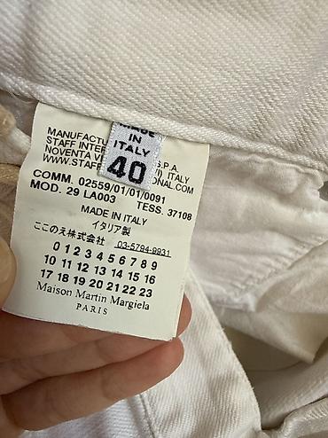 ag cins: Qadın şalvarı – skinny/streç kəsim. -Brend:Maison Martin Margiela — 3