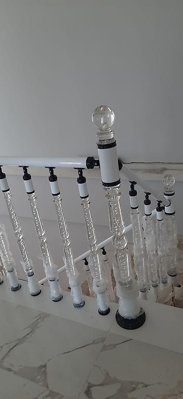 Pilləkən məhəccərləri: Şüşə məhəccər sifarişi.Şüşə perila. Aluminium perila.Məhəccər — 21