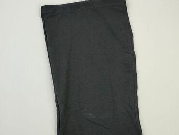 czarne lniana spódnice: Skirt, H&M, S (EU 36), condition - Good