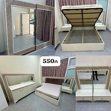 matras satisi: Yataq dəsti satılır 550₼. Mdf materialdır. Türkiyə istehsalı. Matrası — 1