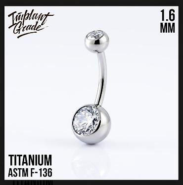 qizil pirsing: ASTM F-136 titan material pirsinglər satılır. Peremium keyfiyyət — 8