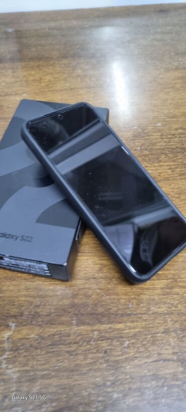 продать телефон: Samsung Galaxy S22, Б/у, 128 ГБ, цвет - Черный, 2 SIM
