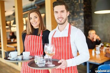 ofisiant komekcisi: Ofisiant tələb olunur, Restoran, Gündəlik ödəniş, 18-29 yaş, 6 ildən artıq təcrübə