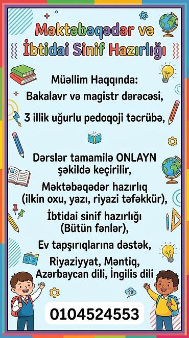 Məktəbəqədər və ibtidai sinif hazırlığı: Məktəbəqədər və ibtidai sinif hazırlığı, Azərbaycan dili, Fərdi — 1