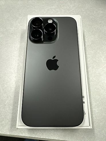IPhone 15 Pro, Б/у, 128 ГБ, Black Titanium, Чехол, Коробка, 80 %