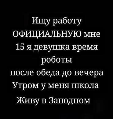 работа для девушка: Ищу работу - Не студент, Без опыта, Неполный рабочий день — 1