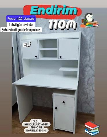 Ev və bağ: Oğlan və qız üçün, Yeni, Siyirməli, Yazı masası, Stulsuz — 8