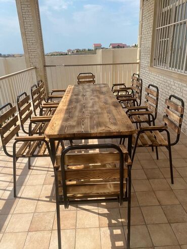 Masa və oturacaq dəstləri: Yeni, Açılmayan, Kvadrat masa, 4 stul — 6