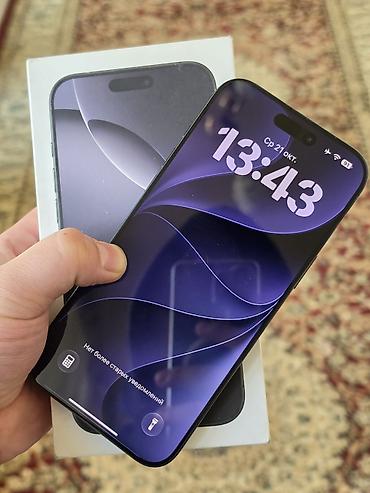 чехол tecno spark slim: IPhone 16 Pro Max, Б/у, 256 ГБ, Black Titanium, Коробка, 89 % — 1