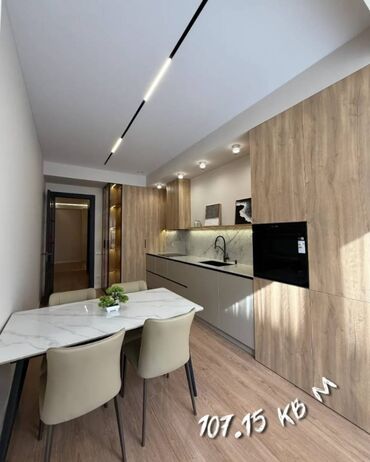 3 микрорайоне: 3 комнаты, 107 м², Элитка, 9 этаж, Дизайнерский ремонт