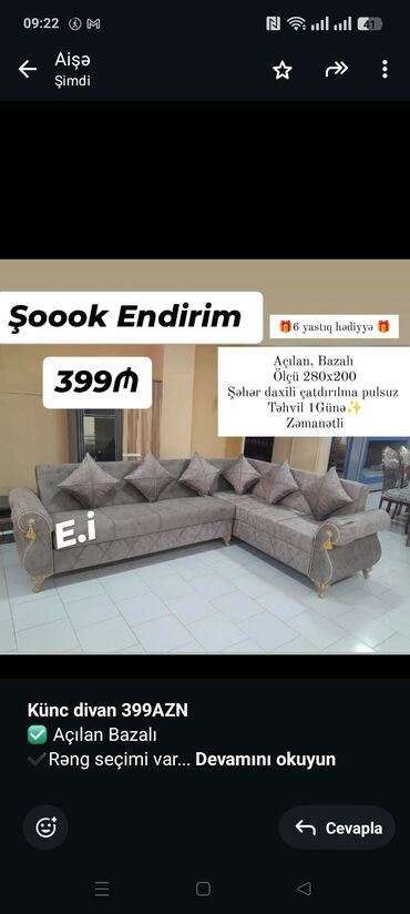 Sifarişlə TV stendlər: Divan
