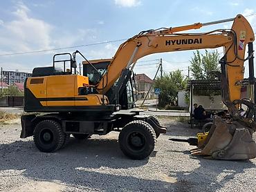 Экскаватор, Hyundai, Колесный