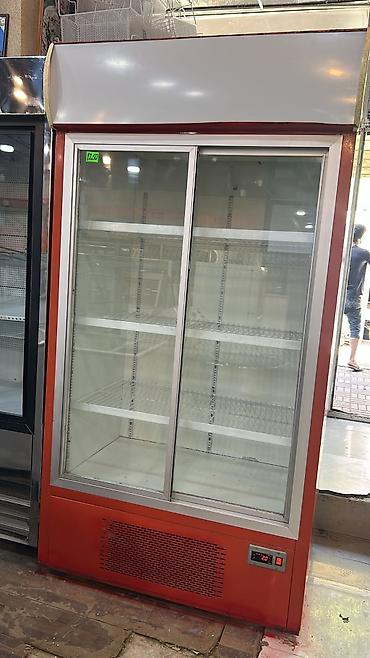 İki qapılı şüşə vitrin soyuducu - Ön tərəfdən sürüşmə şüşə qapılar –