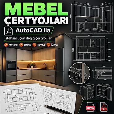 işci xanım: Mebel çertyojları — AutoCAD ilə Fərdi mebel üçün dəqiq və istehsala — 1