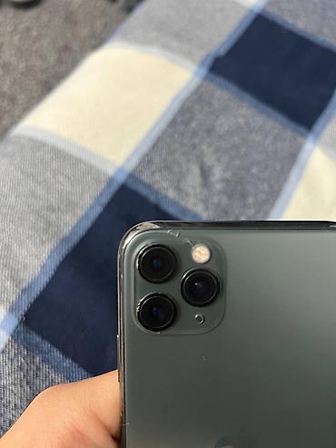 ıphone 12 pro max: IPhone 11 Pro Max, Б/у, 64 ГБ, Matte Midnight Green, Защитное стекло, Чехол, Коробка — 5