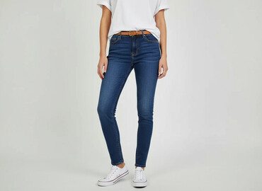 jeansy stradivarius czarne: Stradivarius, Jeansy damskie, rozmiar S
