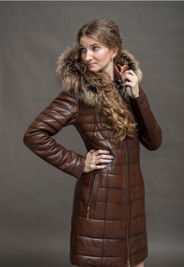 Кожаные куртки: Кожаная куртка, Натуральная кожа, С меховой отделкой, Стандарт — 3