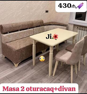 duz divan: Mətbəx üçün masa və oturma dəsti seçimləri 1) Masa + 4 oturacaq – 299 — 4