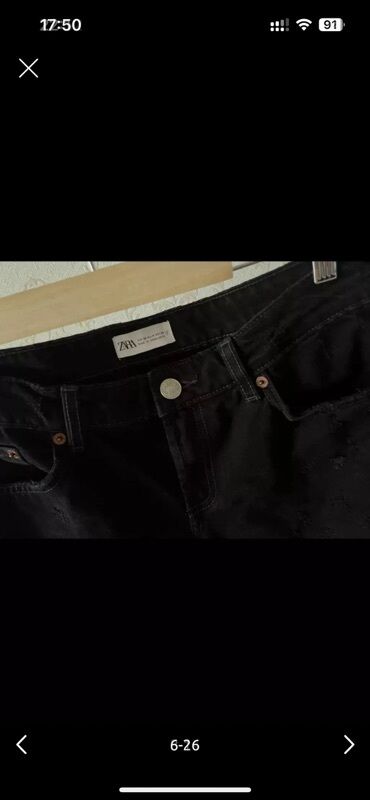 CD, DVD disklər və kassetlər: Zara, yırtıq detallı cins şalvar Dizlərdə və digər yerlərdə yırtıqlar — 21