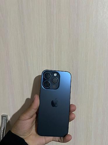 Уюлдук телефондор жана аксессуарлар: IPhone 15 Pro, Колдонулган, 256 ГБ, Blue Titanium, Кабель, 81 % — 3