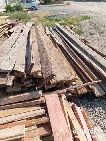 Reykalar, taxtalar: Tikinti materialları taxta darvaza qapi demir sifer. - Taxta şalban — 4