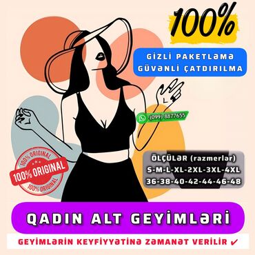 yeni il paltarı: 👙 Qadın Alt Geyimləri 🔸 🔹 Təzə etikatkalı ✔️ 🔹 Keyfiyyətli material