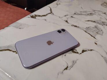 Apple iPhone: IPhone 11, Б/у, 128 ГБ, Deep Purple, Кабель, 100 %