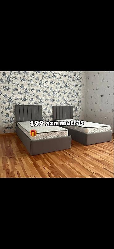 матрас двуспальный: Matras – 199 AZN - Klassik orta sərtlikdə yaylı tip (bonnel) matras - — 1