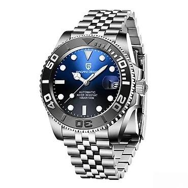 Ručni satovi: PAGANI DESIGN PD-1651 - Crno/Plava -Rolex YACHT MASTER Potpuno nov — 9