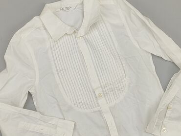 koszula dluga biala: Blouse, H&M, 8 years, 122-128 cm, condition - Good