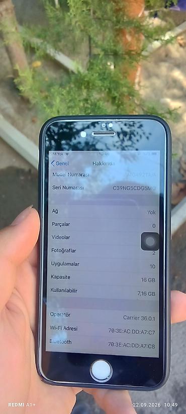 poco x7 pro tap az: IPhone 6, 16 GB, Matte Gold, Barmaq izi — 1