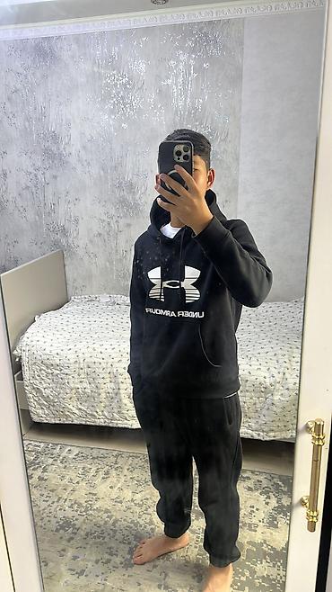 tech fleece: Мужская толстовка, M, Under Armour, Новый, цвет - Черный, Платная доставка — 1