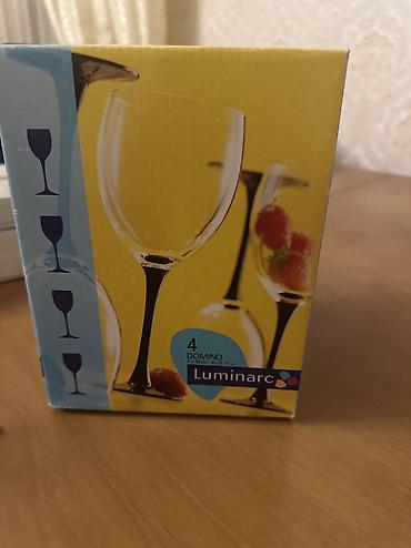 luminarc nerimanov: Qədəhlər, rəng - Göy, Bərkidilmiş şüşə, 4 ədədli dəst, Fransa — 3