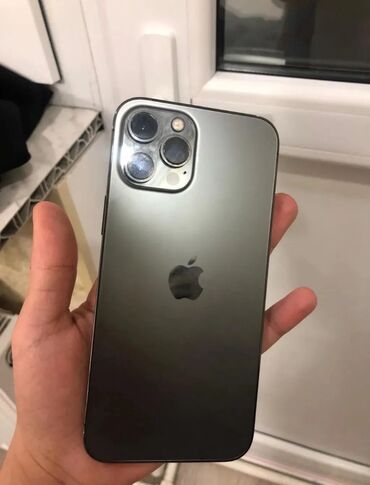 Apple iPhone: IPhone 12 Pro Max, 128 GB, Jet Black, Sənədlərlə