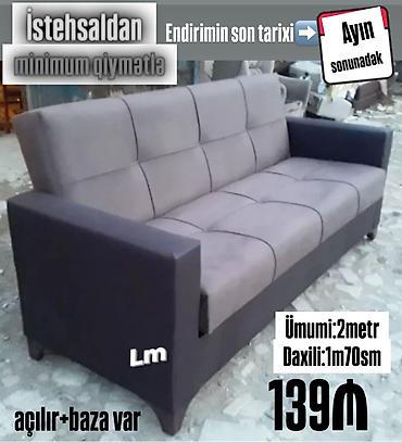 chester divan: Açılıb-yığılan divan. Məhsulun xüsusiyyətləri: - Açılır və baza — 1