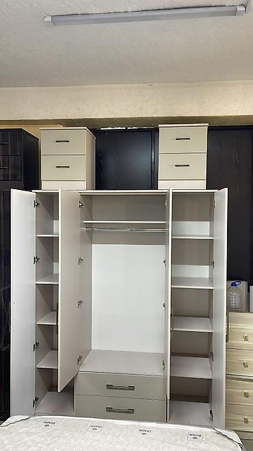 Спальные гарнитуры: Спальный гарнитур, Новый, Двуспальная кровать, Шкаф, Комод, ДСП, Бесплатная доставка — 11