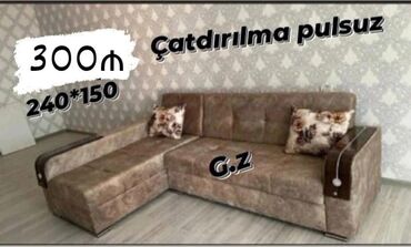 qupka satisi: Угловой диван, Новый, Раскладной, С подъемным механизмом